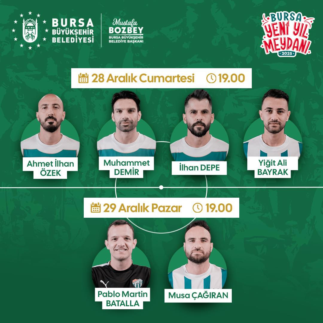 Bursa Yeni Yıl Meydanı’nda Bursaspor imza günü