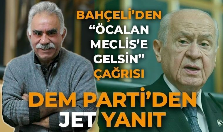 Devlet Bahçeli, Şayet terörist başının tecridi kaldırılırsa gelsin TBMM'de DEM Parti grup toplantısında konuşsun