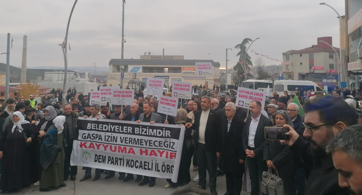 Dilovası’nda Kayyum Protesto edildi