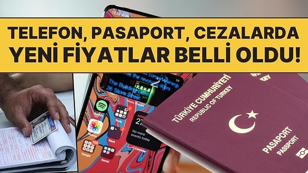 Ocak'tan itibaren bu zamlar geçerli olacak: Ehliyet, pasaport, MTV, telefon harcı, trafik cezaları...